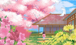 漫画樱花,春日里的浪漫诗篇